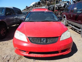 2005 Honda Civic DX Red Coupe 1.7L AT #A22536